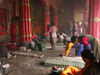 Tibet - Lhasa: praying in a temple - photo by P.Artus