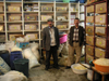 Turkey - Kars: shop - honeycombs and their owners - photo by A.Kilroy