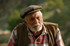 Turkey - near Kahta, Adiyaman province: old man riding a donkey - photo by C. le Mire