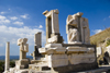 Efes / Ephesus - Selcuk, Izmir province, Turkey: Memmius Memorial - north side of the Domitian Square - constructed by Memmius, the grandson of dictator Sulla - photo by D.Smith