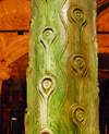 Istanbul, Turkey: Basilica-Cistern - peacock eyed column - Eminn-District - photo by M.Torres