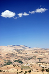 Adiyaman province, Southeastern Anatolia, Turkey: Taurus mountains lanscape - instense sky - photo by W.Allgwer