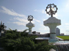 Ashgabat - Turkmenistan - fountain and lamps - photo by G.Karamyanc / Travel-Images.com