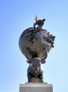 Ashgabat - Turkmenistan - 1948 Earthquake Monument - bullish world - photo by G.Karamyanc / Travel-Images.com