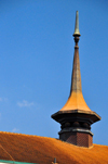 Kampala, Uganda: Buganda parliament building, roof detail, architect Mark Andrew - the Great Lukiiko of the Kingdom of Buganda - Kabaka, Bulange - photo by M.Torres