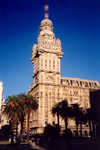 Uruguay - Montevideo / Montevideu / MVD : Uruguayan Barolo - Palacio Salvo - intersection of 18 de Julio Avenue and Plaza Independencia, a twin of Palacio Barolo in Buenos Aires, by architect Mario Palanti - Barolo architecture - photo by M.Torres