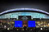 Denver, Colorado, USA: Invesco Field at Mile High football stadium at night - architecture by HNTB Corporation of Howard, Needles, Tammen & Bergendoff - home venue of the NFL Denver Broncos and Denver Outlaws lacrosse team - Sun Valley district - photo by M.Torres