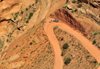 Canyonlands National Park, Utah, USA: hairpin bend - dirt road down from Island in the Sky mesa to Shafer Canyon - switchback - photo by M.Torres