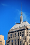 Oklahoma City, OK, USA: First National Center - top and spire - 112 North Robinson Avenue - art deco office tower built in 1931 - Weary and Alford architects - photo by M.Torres