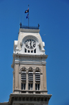 Louisville, Kentucky, USA: Louisville City hall clock tower - Indiana Limestone in a blend of Italianate and Second Empire styles by architect John Andrewartha - photo by M.Torres