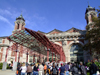 New York City, USA: Ellis Island - visitors at the Immigrant Station designed by architects Edward Lippincott Tilton and William Alciphron Boring - gold medal at the 1900 Paris Exposition - photo by M.Bergsma