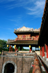 Hue - vietnam: Imperial Citadel - detail of Ngo Mon, the 'noon' gate - photo by Tran Thai