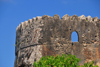 Stone Town, Zanzibar, Tanzania: Old fort - tower detail - Arab fort - Ngome Kongwe - photo by M.Torres