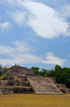 Altun Ha Maya city, Belize District, Belize: Temple of the Green Tomb, where a jade head Kinich Ahau of was found - Plaza A - photo by M.Torres