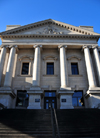 Winnipeg, Manitoba, Canada: Law Courts - faade on Kennedy Street - hexastyle portico with Ionic columns - photo by M.Torres