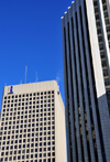 Winnipeg, Manitoba, Canada: Richardson Building and MTS Place Main - heart of the city at Portage and Main - photo by M.Torres