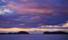 Aisn region, Chile: island silhouettes and the Pacific Ocean at sunset- photo by C.Lovell