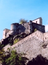 Corsica - Corte:lower ramparts and the castle (photo by M.Torres)