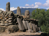 Corsica - Filitosa  (Corse du Sud): line of menhirs (photo by J.Kaman)