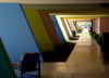 Cuba - Guardalavaca - outdoor hallway at a resort - photo by G.Friedman