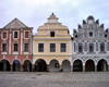 Czech Republic - Tel (Southern Moravia - Jihomoravsk - Jihlavsk kraj): 16th century faades - photo by J.Kaman