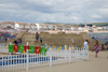 Weymouth Beach, Dorset, England: giant sand castle - photo by I.Middleton