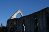 Gotland - Visby: old ruined church on Stora Torget - photo by A.Ferrari