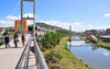 Tegucigalpa, Honduras: coming from the market - Mercado la Isla - bridge over Ro Choluteca - Estadio - Monumento a la Paz - photo by M.Torres