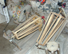 Kandovan, Osku - East Azerbaijan, Iran: old spinning wheels - photo by N.Mahmudova