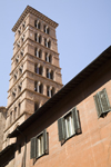 Rome, Italy: belfry of Santa Maria in Via in Piazza San Silvestro - photo by I.Middleton