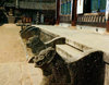 Asia - South Korea - Gaya Mountain, Gyeongsang province: Haeinsa Temple - feline figures - photo by G.Frysinger