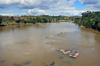 RN2, Marovitsika, Alaotra-Mangoro region, Toamasina Province, Madagascar: river Mangoro - looking upstream - photo by M.Torres