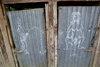 Skandis, Lubok Antu District, Sarawak, Borneo, Malaysia: very graphical signs in the outdoor toilets near the Iban longhouse - photo by A.Ferrari