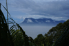 Bako National Park, Sarawak, Borneo, Malaysia: Gunung Santubong in the mist - view from Bukit Tambi - photo by A.Ferrari