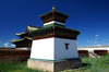 Karakorum, central Mongolia: Erdene Zuu monastery, Kharkhorin - tomb of Gombodorj, Avtai's grandson and the father of Zanabazar - cubic stupa - photo by A.Ferrari