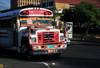 Managua, Nicaragua: bus entering Av. Bolivar, near the Parliament building - photo by M.Torres