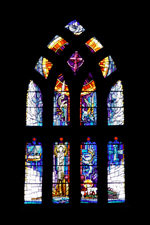 Orkeny island - Kirkwall- St Magnus Cathedral - stained glass window - photo by Carlton McEachern