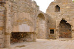 Orkney island, Mainland- Kirkwall - The Earl's Palace - room and fireplace - photo by Carlton McEachern