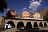 Pakistan - Chitral - North-West Frontier province / NWFP, former Malakand Division: Shahi mosque and the Hindu Kush mountains - photo by R.Zafar