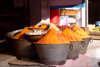 Peshawar, NWFP, Pakistan: spices and shop keeper - market - commerce - photo by A.Summers