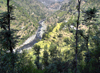 Mansehra District, North-West Frontier, Pakistan: Kaghan river and agricultural terraces on the Kunhar River valley - photo by D.Steppuhn