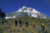 Ausangate massif, Cuzco region, Peru: hiking on the north side of the mighty Cerro Ausangate - Peruvian Andes - photo by C.Lovell