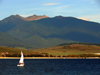 Slovakia - Liptovsk Mara dam: the reservoir with Tatry mountains as background - Zilina region - photo by J.Kaman