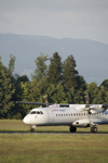 Slovenia - Brnik Airport: Jat Airways Aerospatiale ATR-72 YU-ALS preparing to take off from Ljubljana Joze Pucnik Airport - photo by I.Middleton