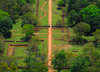 Sigiriya, Central Province, Sri Lanka: the garden complex seen from above - Unesco World Heritage site - photo by M.Torres