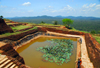 Sigiriya, Central Province, Sri Lanka: at the top - cistern carved in the rock, still in working condition - Unesco World Heritage site - photo by M.Torres