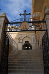 Maaloula - Rif Dimashq governorate, Syria: gate of St Takla monastery - Mar Taqla - Saint Thecla - photo by M.Torres / Travel-Images.com