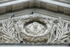 Taipei, Taiwan: National Taiwan Museum south faade - tympanum detail - Japanese colonial architecture - photo by M.Torres