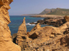 El Haouaria - Cap Bon: rocks outside the Roman caves - photo by J.Kaman