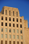 Boston, Massachusetts, USA: art deco / art moderne - West End Building - former New England Telephone and Telegraph Company, used by Verizon - 6 Bowdoin Sq - limestone - Cambridge St, Downtown - photo by M.Torres